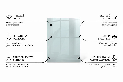 Rektangulær glas bordplade gennemsigtig