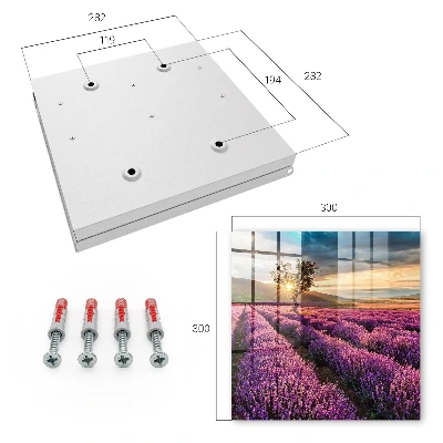 Nøgleboks Lavendel Solnedgang