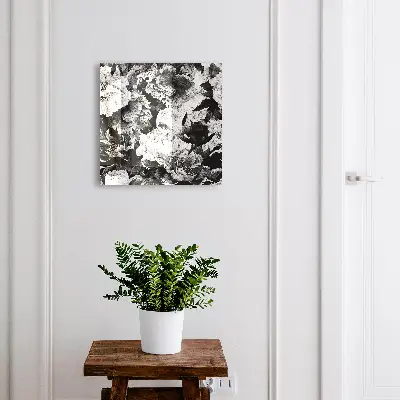 Nøgleboks Sorte og hvide blomster