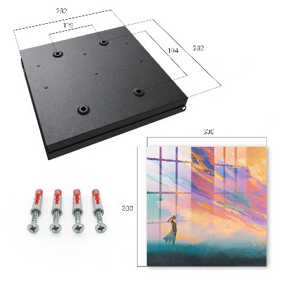 Nøgleskab med drømmende motiv