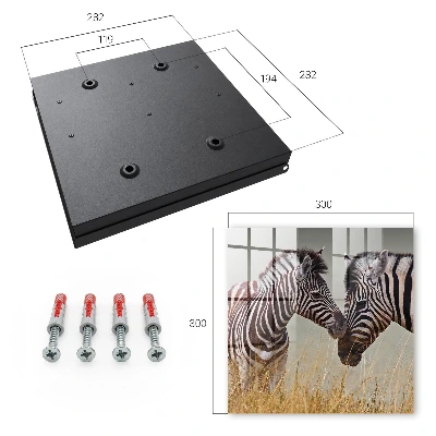 Nøgleskab Zebraer sammen