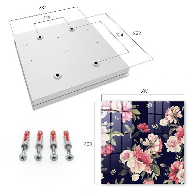Nøgleskab til hjemmet Romantiske blomster