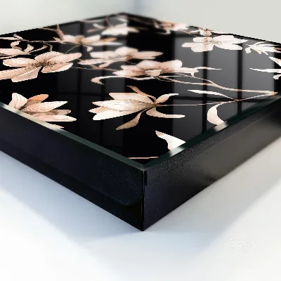Nøgleskab Cremefarvede blomster