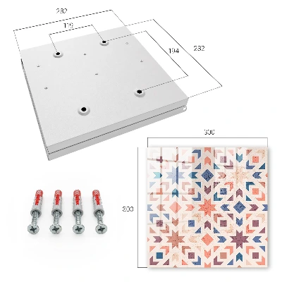 Nøgleboks med geometrisk mønster