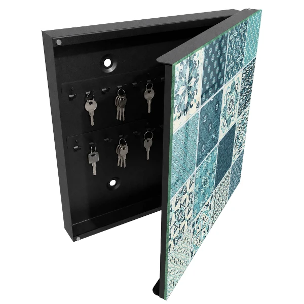 Nøgleskab med retro mosaikmotiv