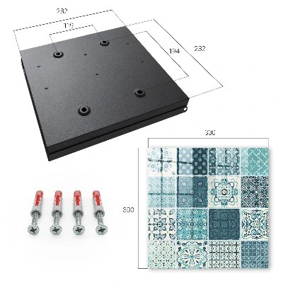 Nøgleskab til hjemmet Retro mosaik