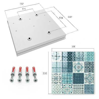 Nøgleskab til hjemmet Retro mosaik