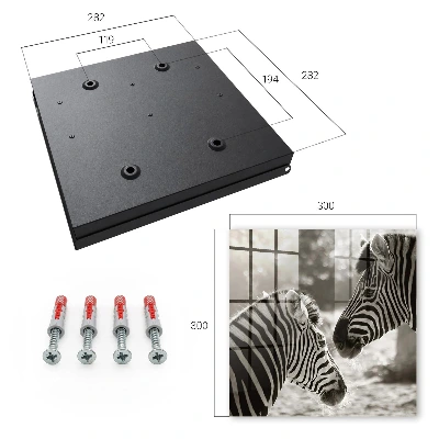 Nøgleskab Zebraer sammen