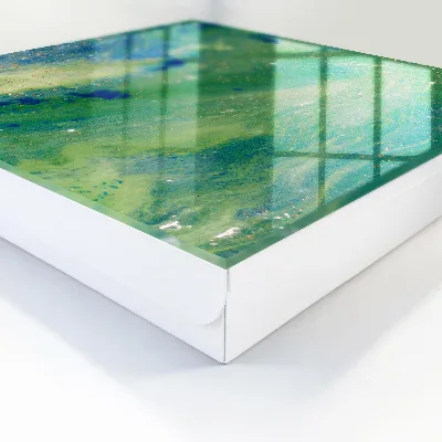 Nøgleskab med abstrakt naturmotiv
