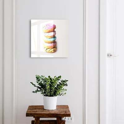 Nøgleskab til hjemmet Farverige donuts