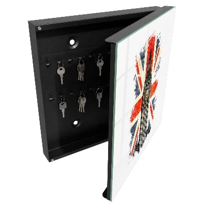 Nøgleskab med britisk symbol