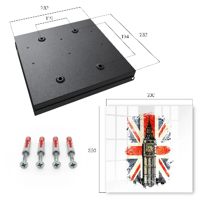 Nøgleskab med britisk symbol