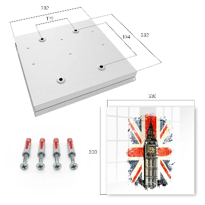 Nøgleskab med britisk symbol