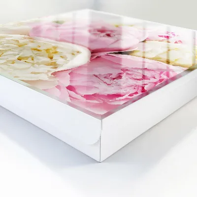 Nøgleskab til hjemmet med motiv af pastelblomster