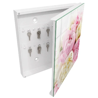 Nøgleskab til hjemmet Pastelblomster