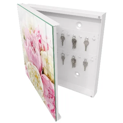 Nøgleskab til hjemmet Pastelblomster