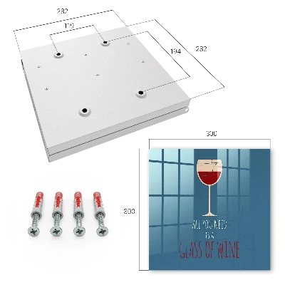 Nøgleskab til hjemmet Et glas vin