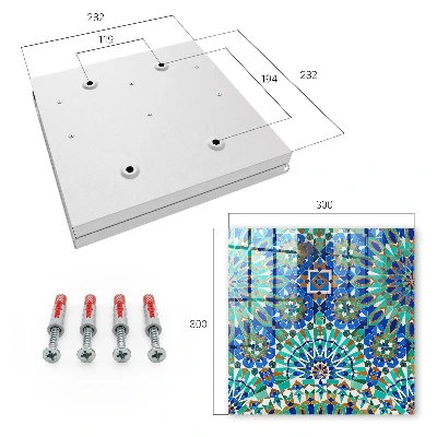 Nøgleskab Geometrisk mosaik