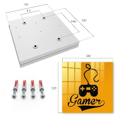 Nøgleskab Blok og ordet GAMER