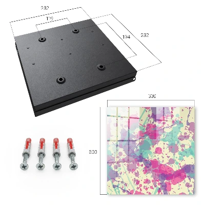 Nøgleskab til hjemmet i farverigt kaos-design