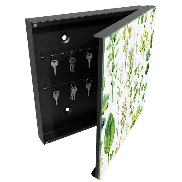 Nøgleskab til hjemmet Planteakvarel