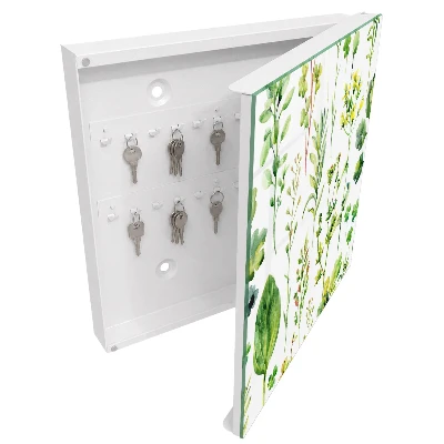 Nøgleskab til hjemmet Planteakvarel