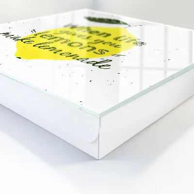 Nøgleskab med citronmotiv