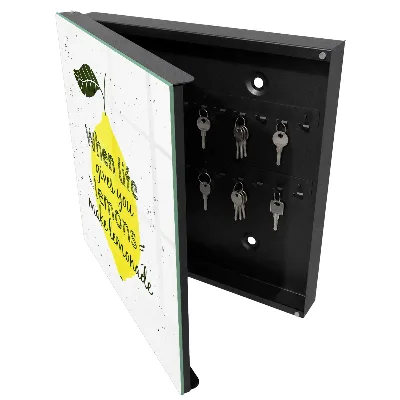 Nøgleskab med citronmotiv