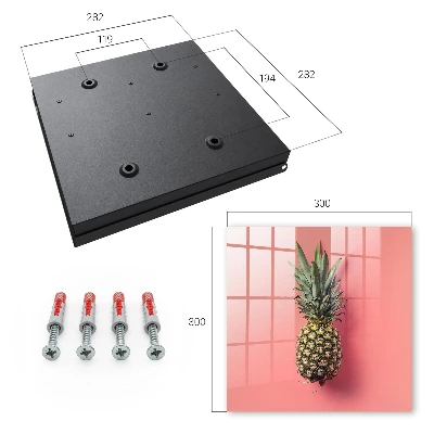 Nøgleskab formet som en eksotisk ananas