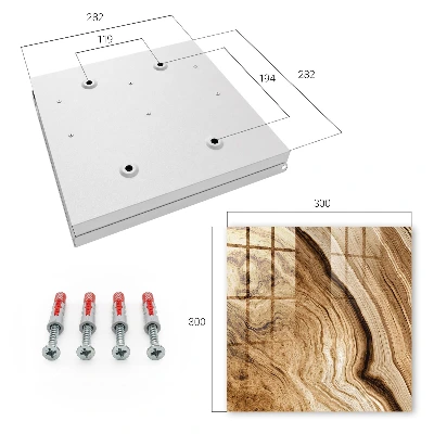 Nøgleskab til hjemmet Bølger af træ