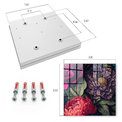 Nøgleboks luksusblomster-design
