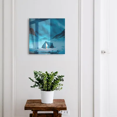 Nøgleboks i farven blå nat