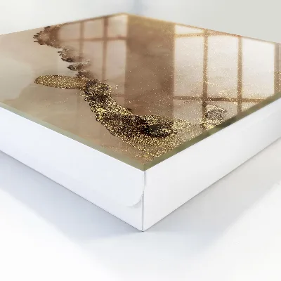 Nøgleskab med kunstnerisk abstrakt motiv