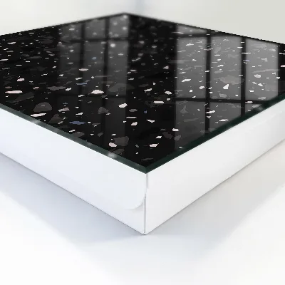 Nøgleskab Sort terrazzo