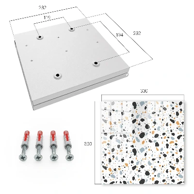 Nøgleskab Terrazzo-mønster