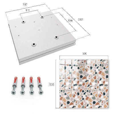 Nøgleskab Stenmosaik