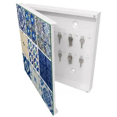 Nøgleskab med motiv af Azulejos-fliser