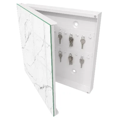 Nøgleboks med marmortekstur