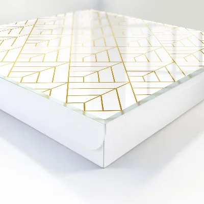 Nøgleskab i stilfuldt geometrisk design