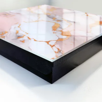 Nøgleskab til hjemmet i abstrakt marmor-design