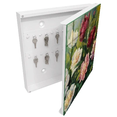 Nøgleskab til hjemmet Farverige blomster