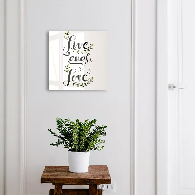 Nøgleskab til hjemmet Positiv typografi