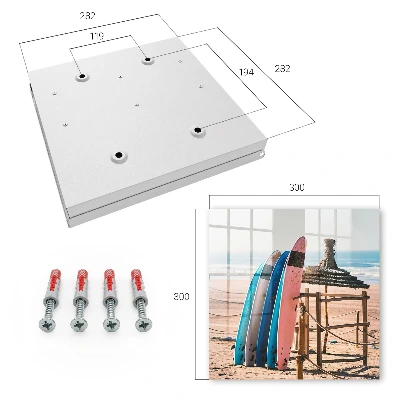 Nøgleskab strandsurfbræt design