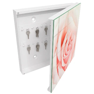 Nøgleskab med romantisk rosemotiv