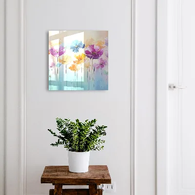 Nøgleskab til hjemmet Farverige blomster