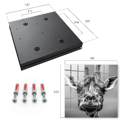Nøgleskab Girafportræt