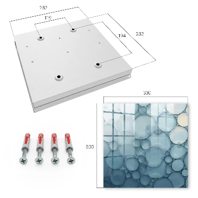 Nøgleskab Blå bobler