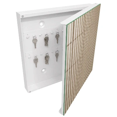 Nøgleskab Beige linjer
