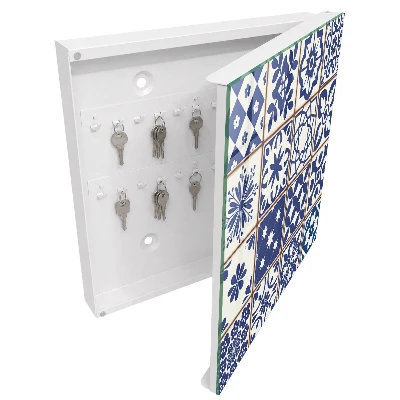 Nøgleskab med retro mosaik