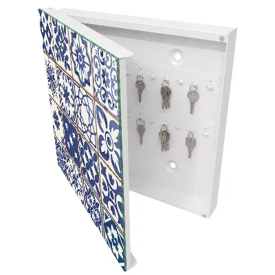 Nøgleskab med retro mosaik
